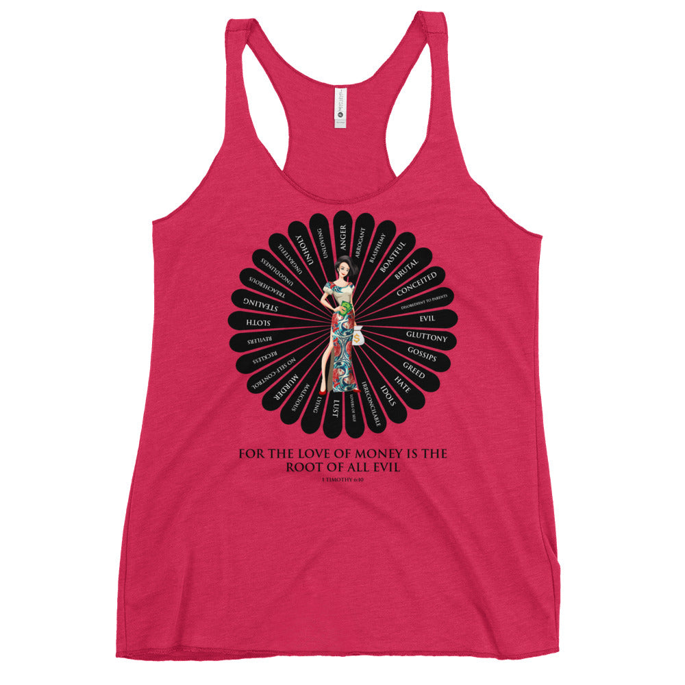 For the Love of Money Women's Racerback Tank