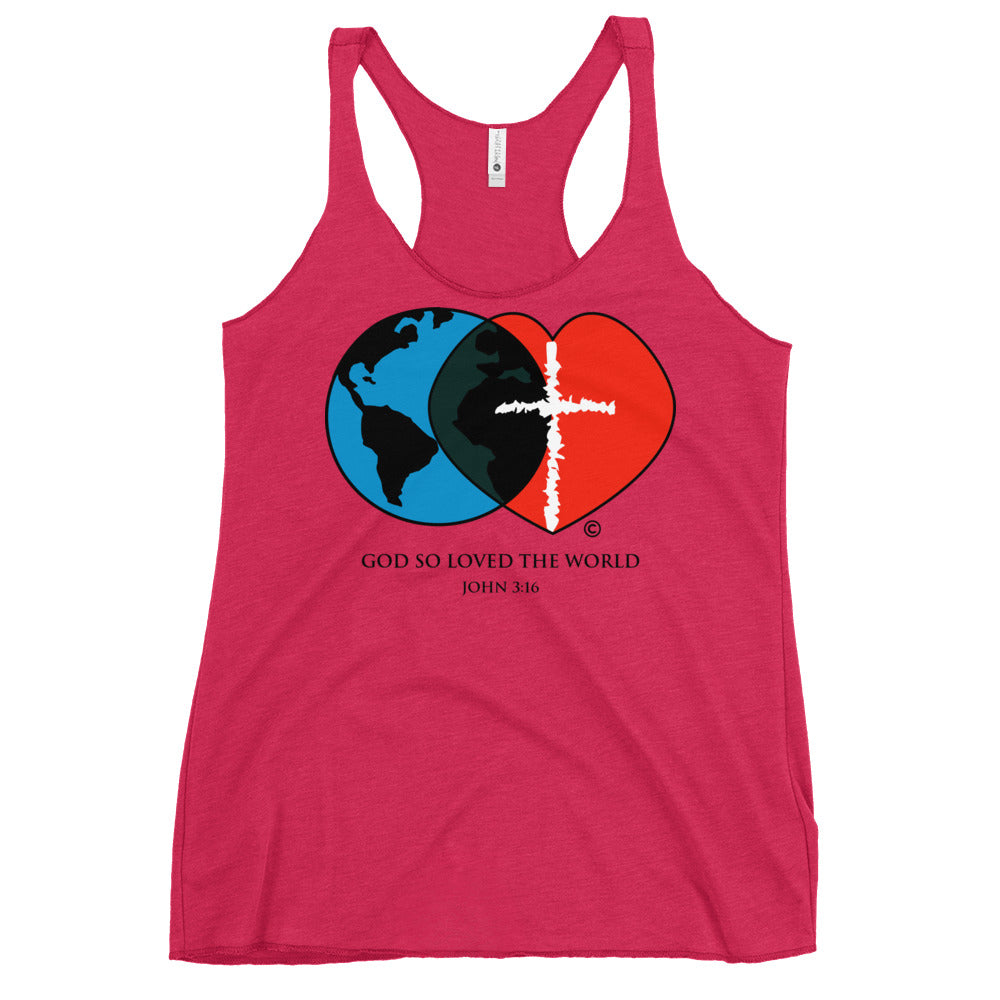 John 3:16 Women's Racerback Tank