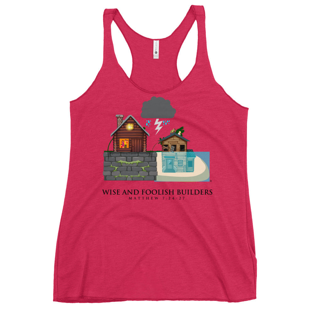 Wise and Foolish Builders Women's Racerback Tank