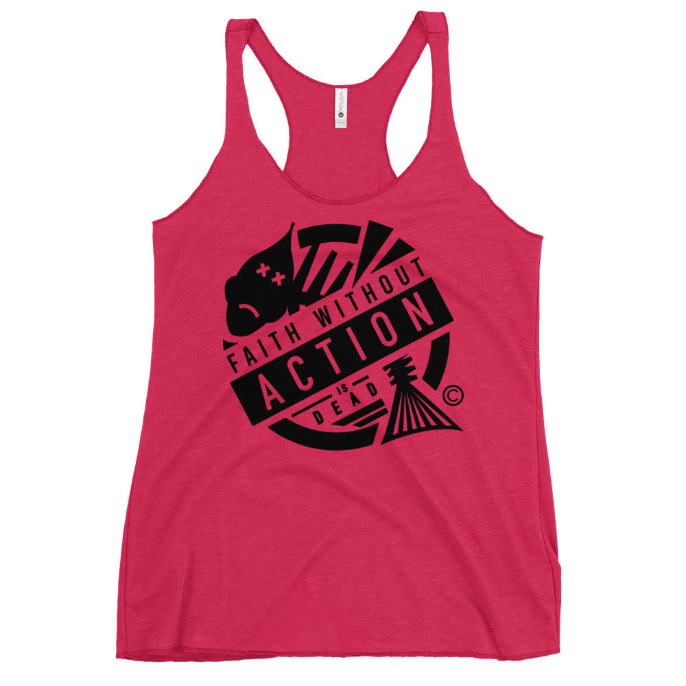 Faith Without Action Women's Racerback Tank