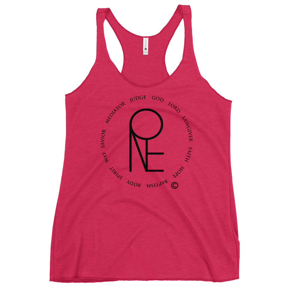 One God Women's Racerback Tank