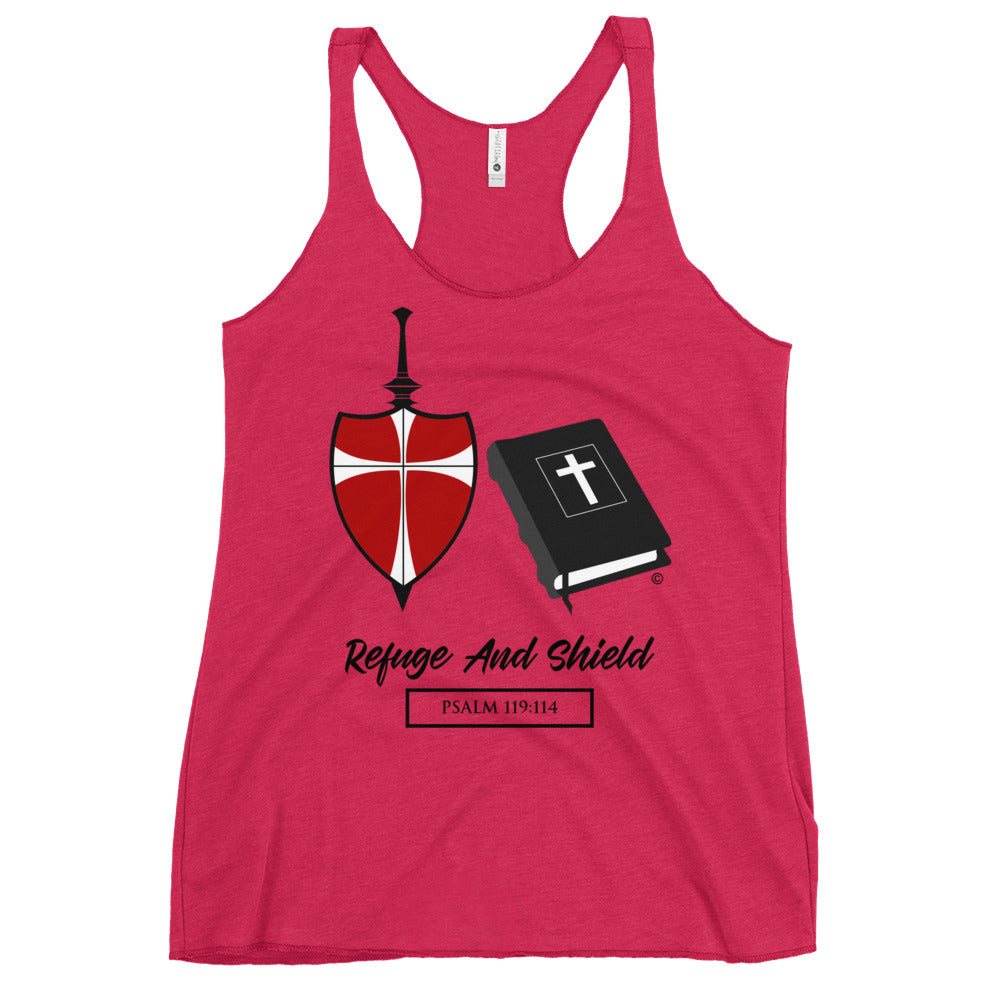 Refuge and Shield Women's Racerback Tank