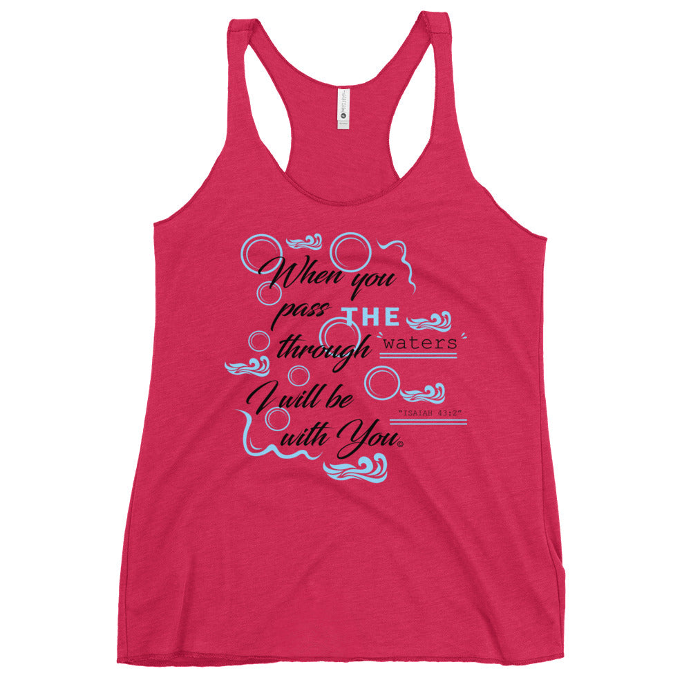 I Will Be With You Women's Racerback Tank