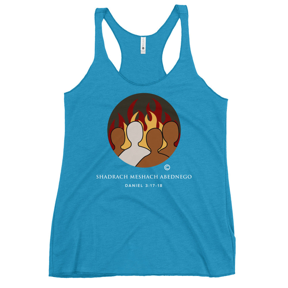 Daniel 3:17-18 Colored Women's Racerback Tank