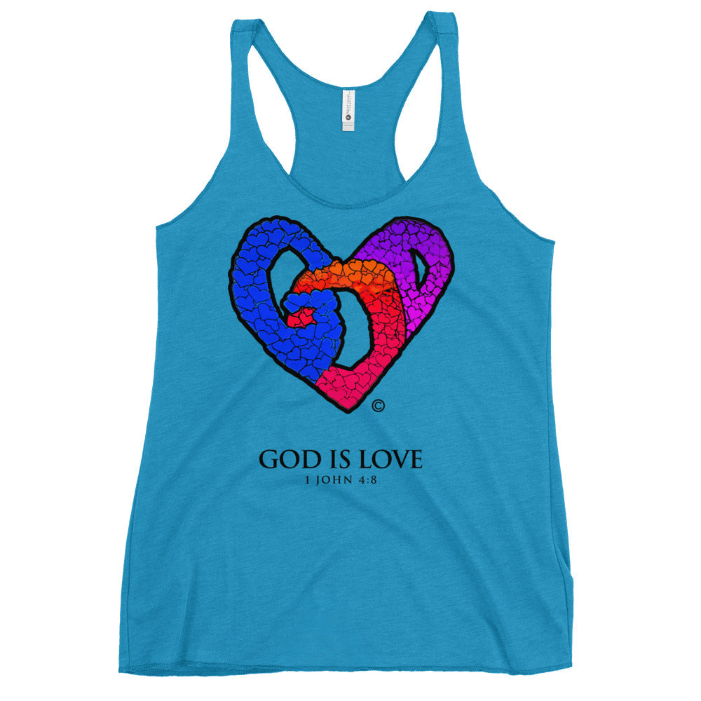 God is Love Women's Racerback Tank