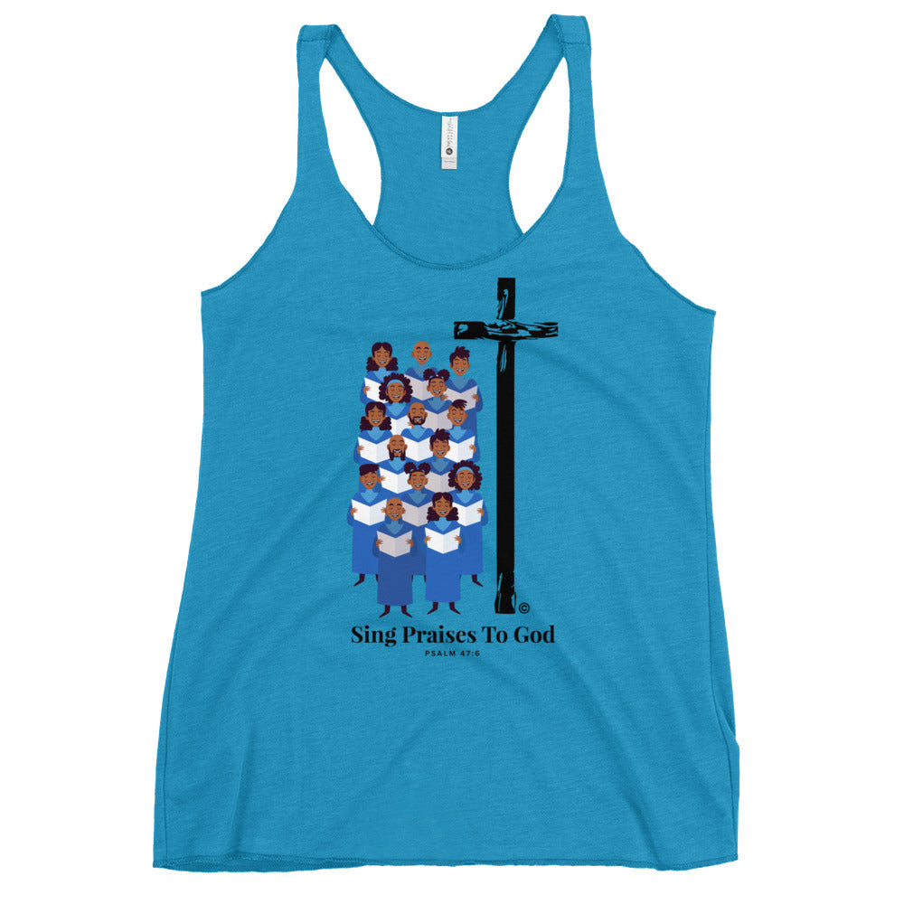 Sing Praises to God Women's Racerback Tank