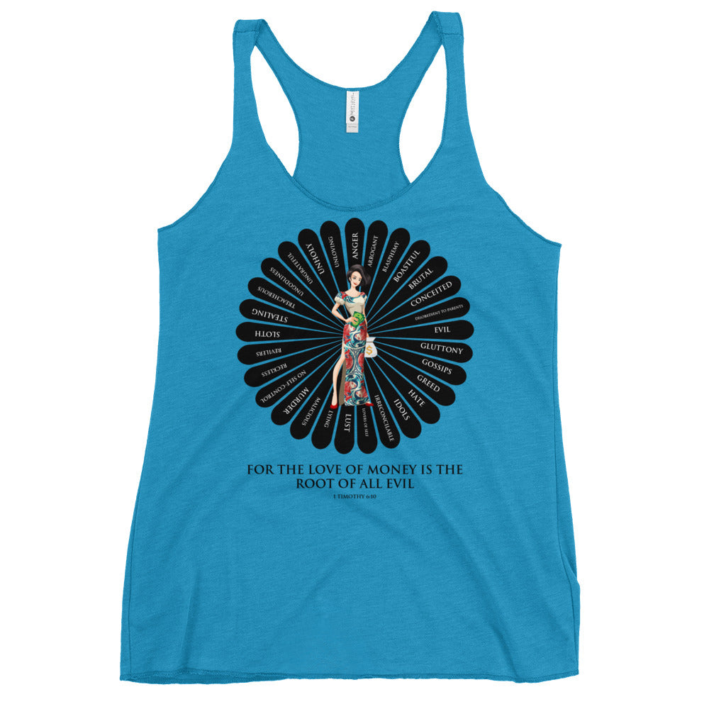 For the Love of Money Women's Racerback Tank