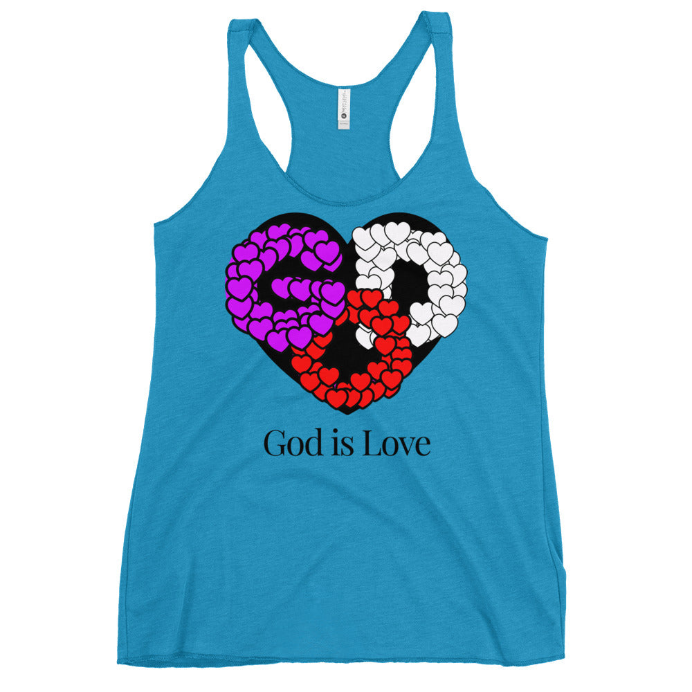 God is Love Women's Racerback Tank