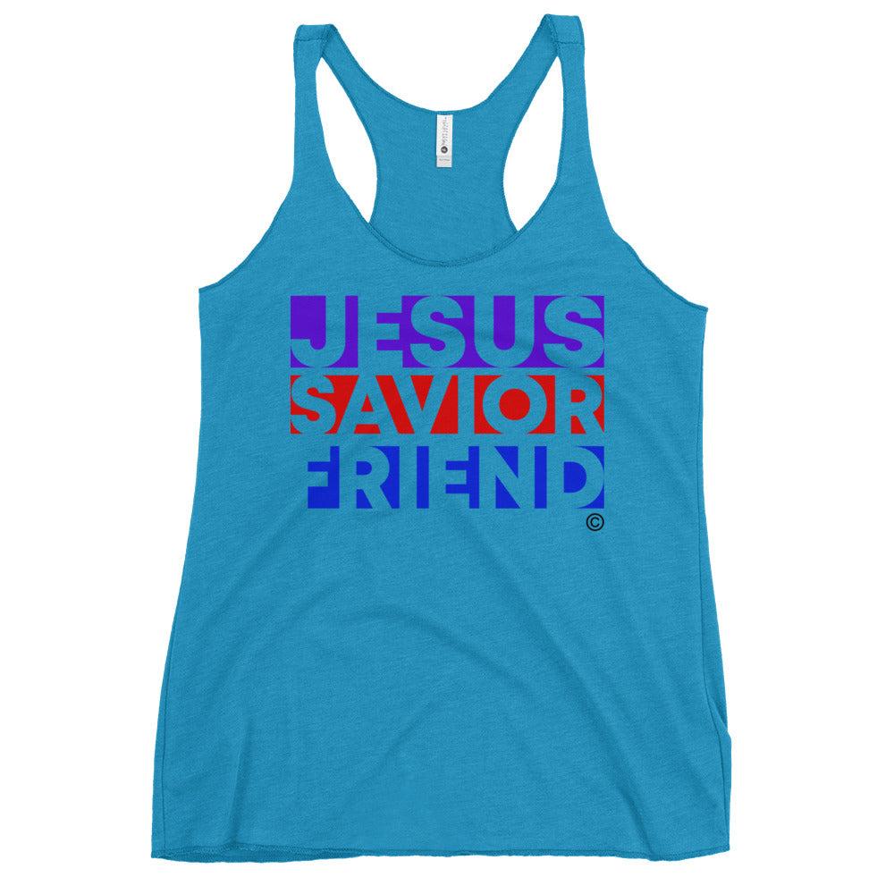 Jesus Savior Friend Women's Racerback Tank