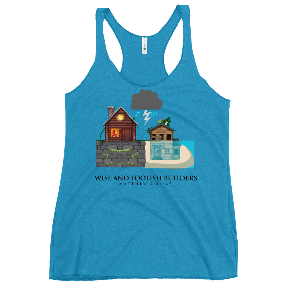 Wise and Foolish Builders Women's Racerback Tank