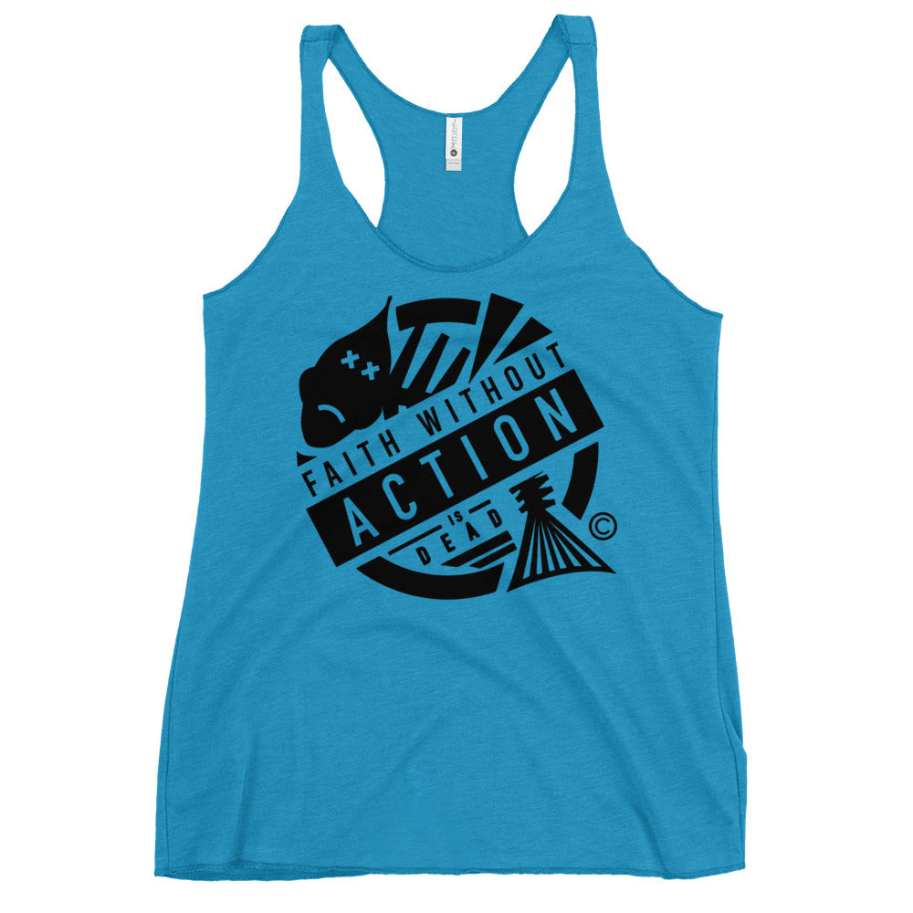 Faith Without Action Women's Racerback Tank