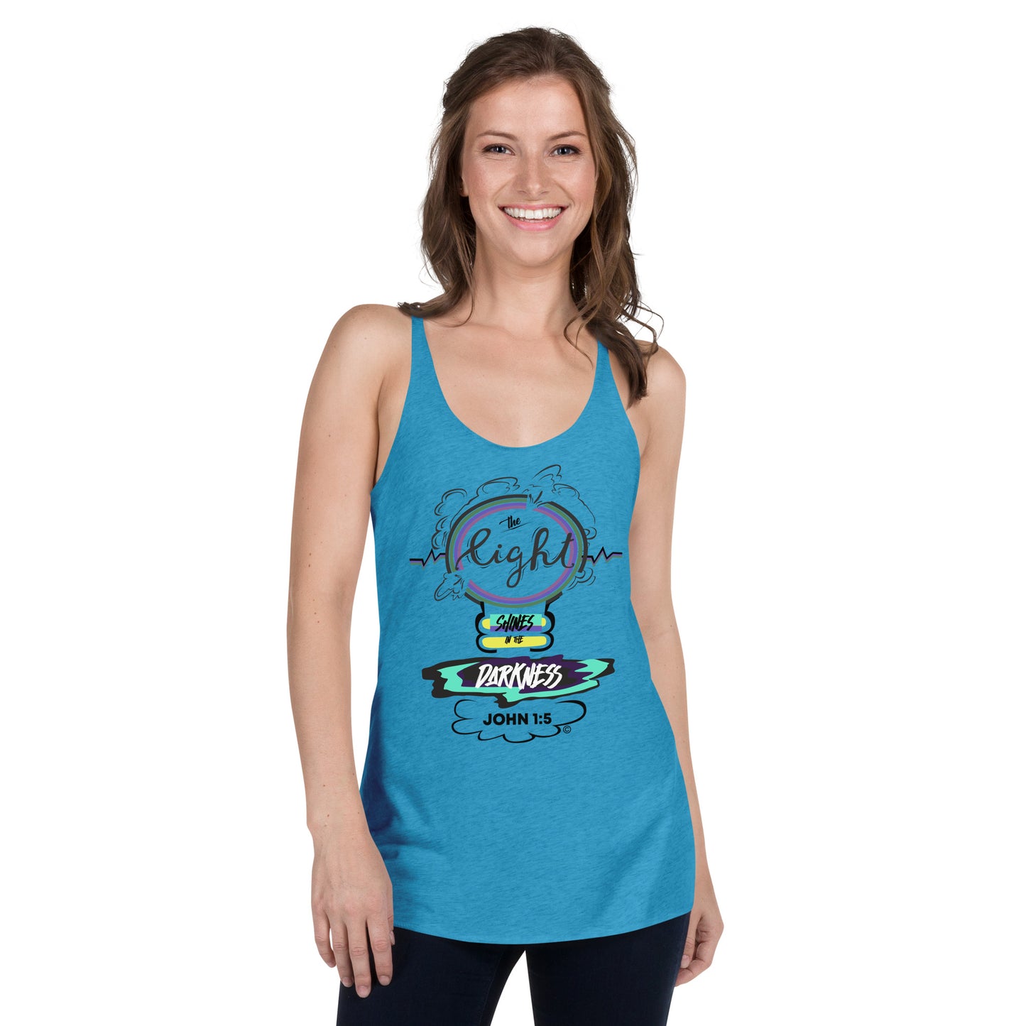 Light in the Darkness Women's Racerback Tank