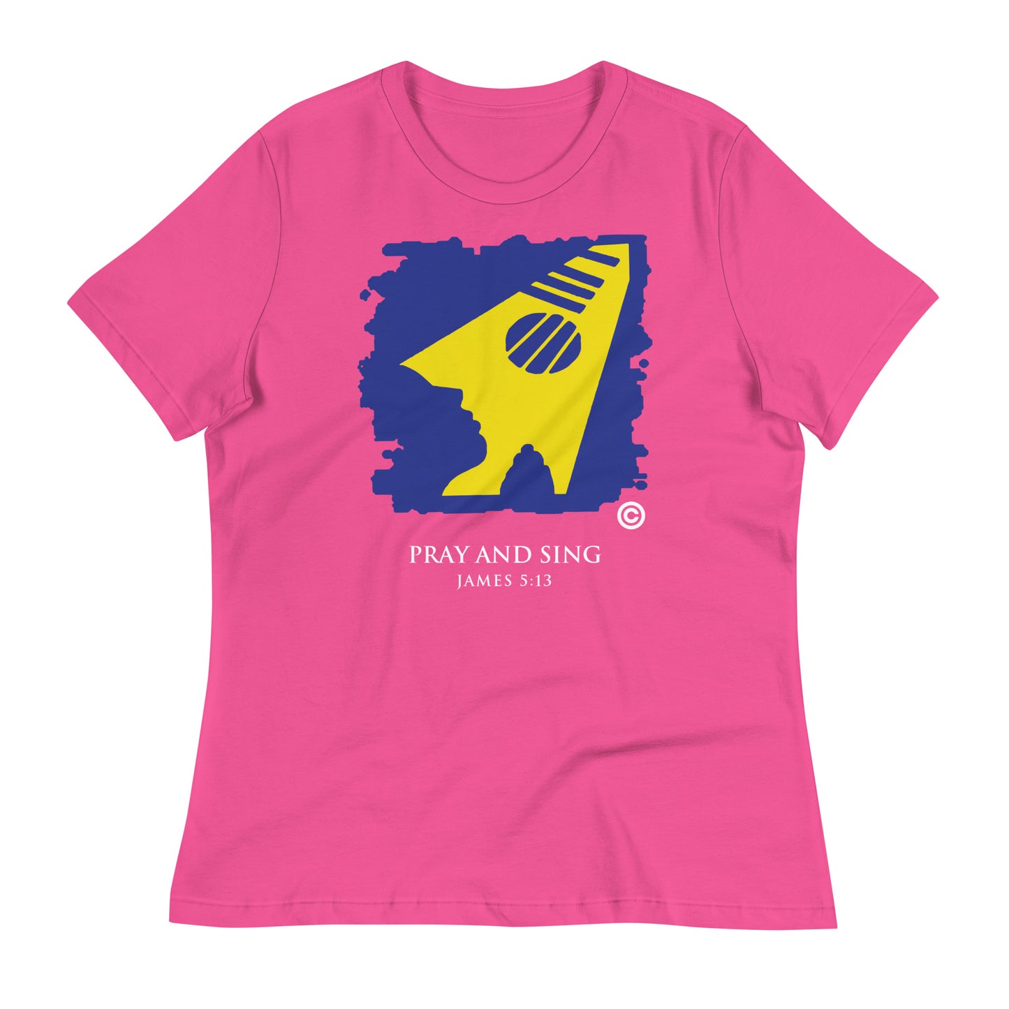 Pray and Sing Dark-Colored Women's Relaxed T-Shirt