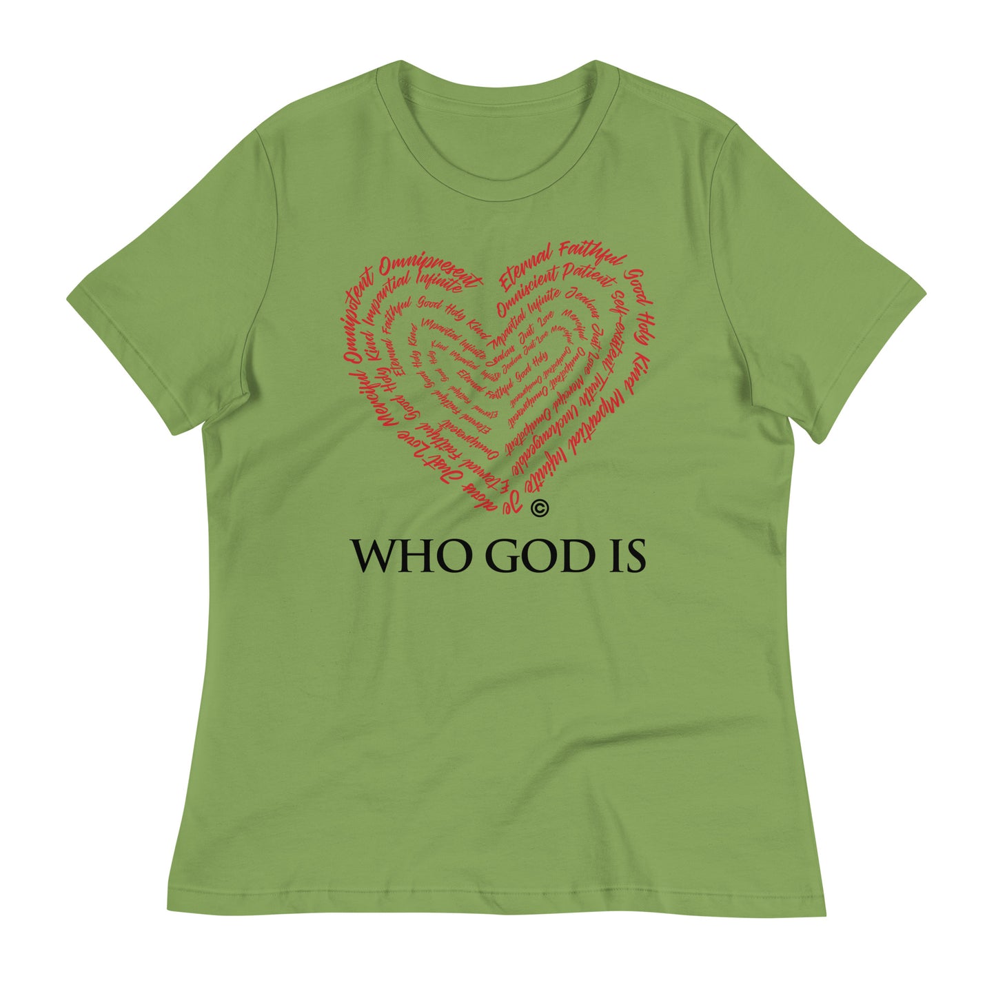 Who God Is Dark-Colored Women's Relaxed T-Shirt