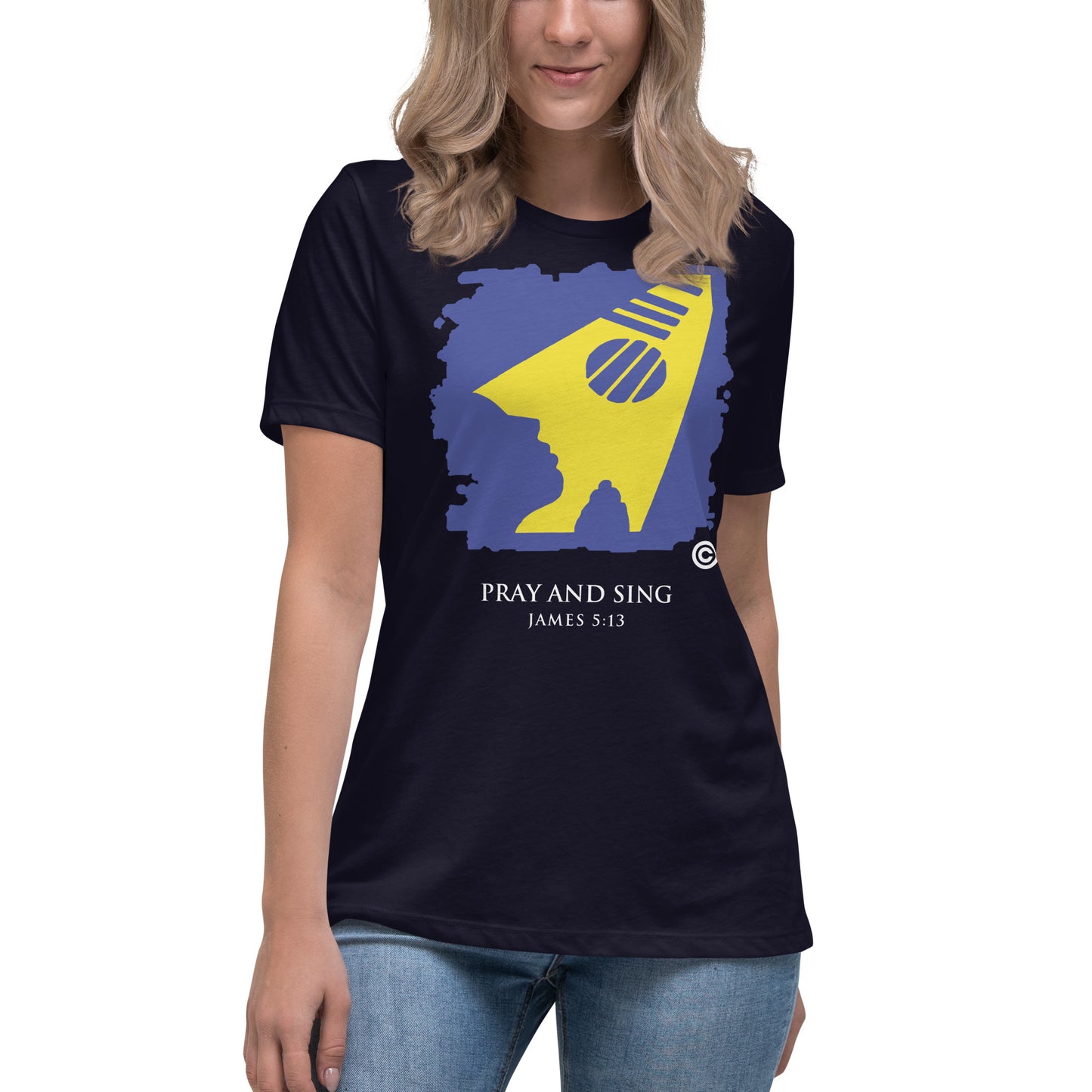 Pray and Sing Dark-Colored Women's Relaxed T-Shirt