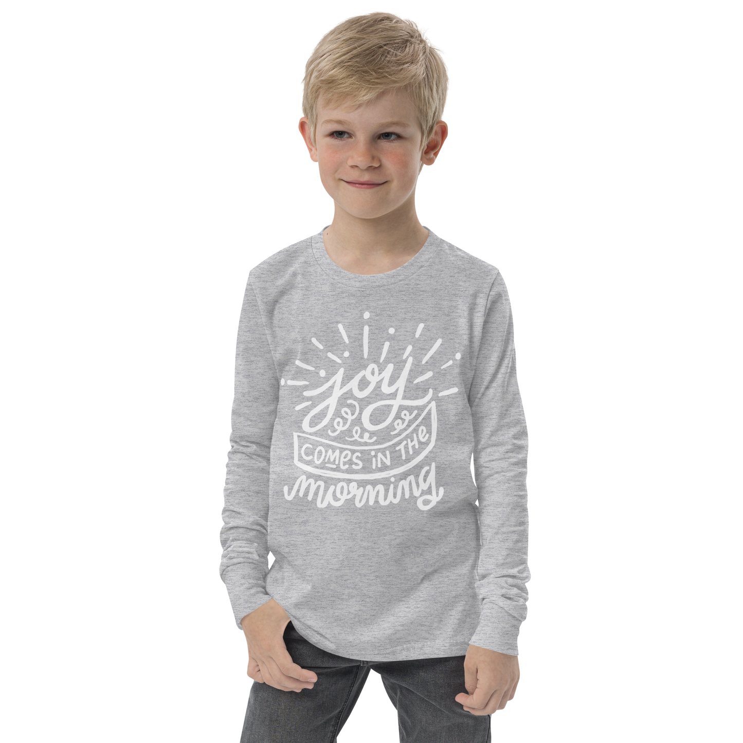 Joy Comes in the Morning Youth Long Sleeve Tee