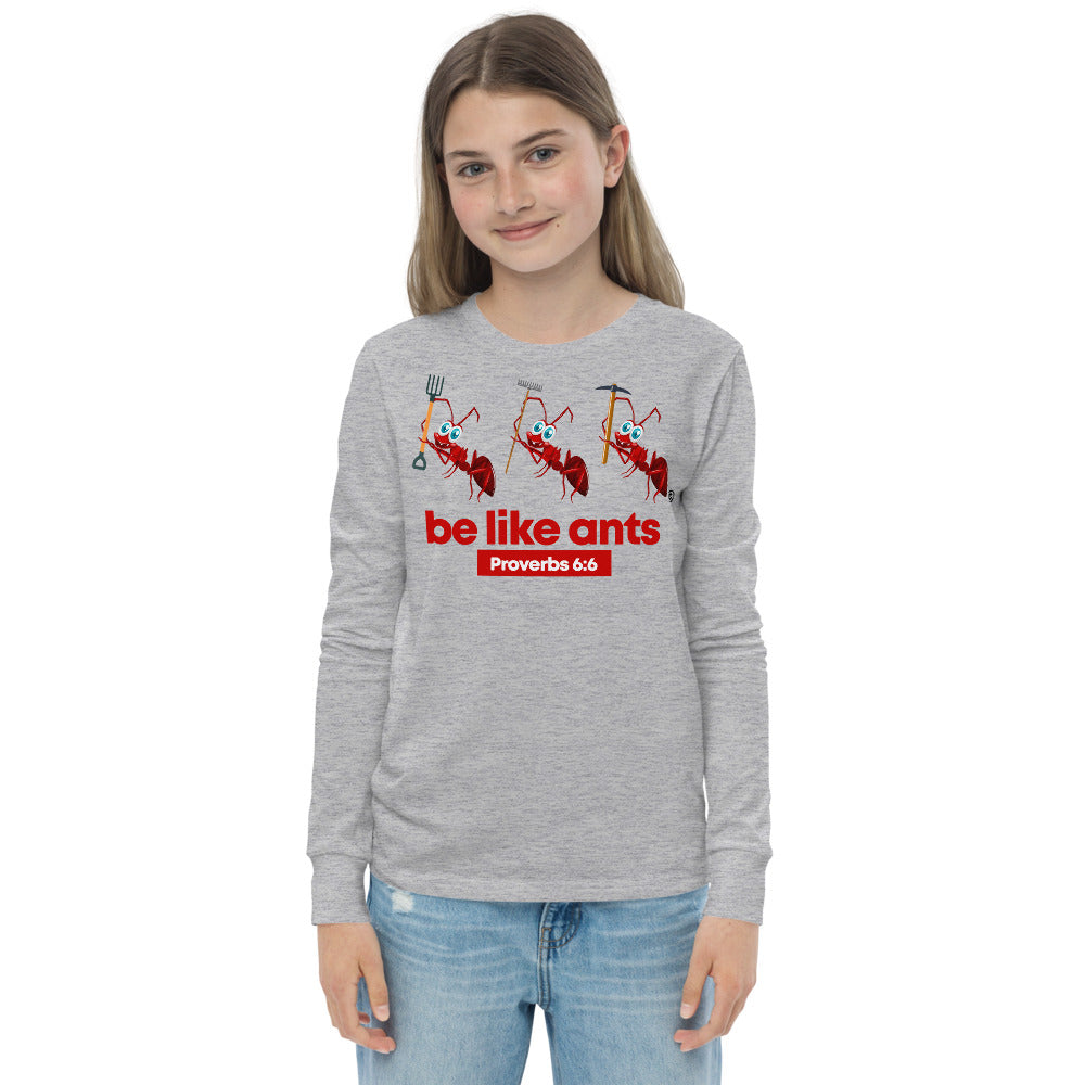 Be Like Ants Youth Long Sleeve Tee