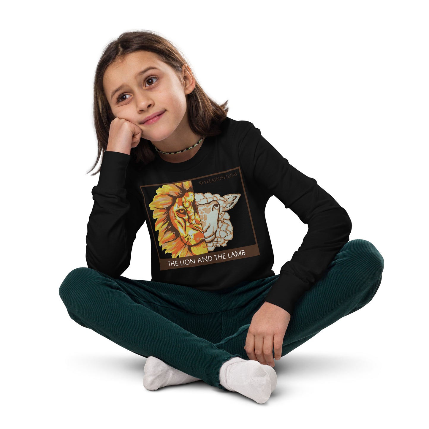 The Lion and the Lamb Youth Long Sleeve Tee