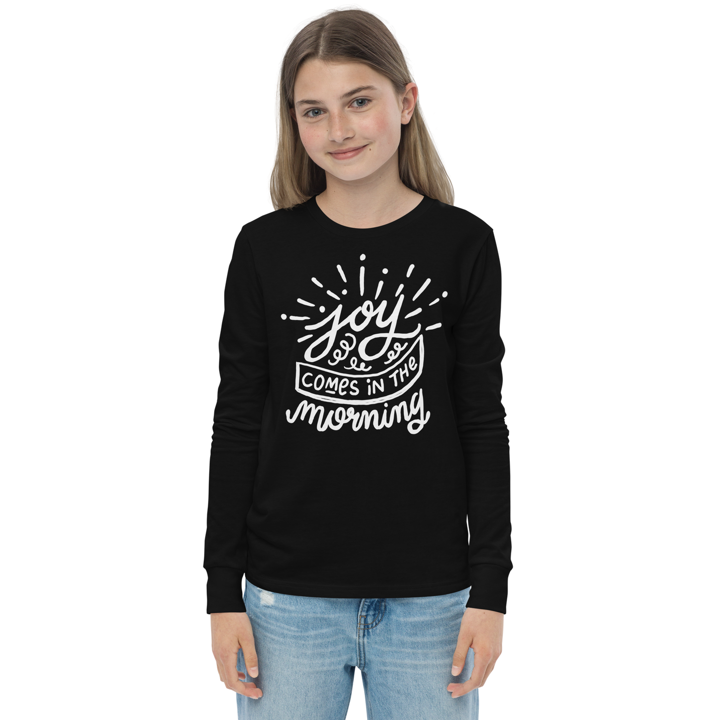 Joy Comes in the Morning Youth Long Sleeve Tee