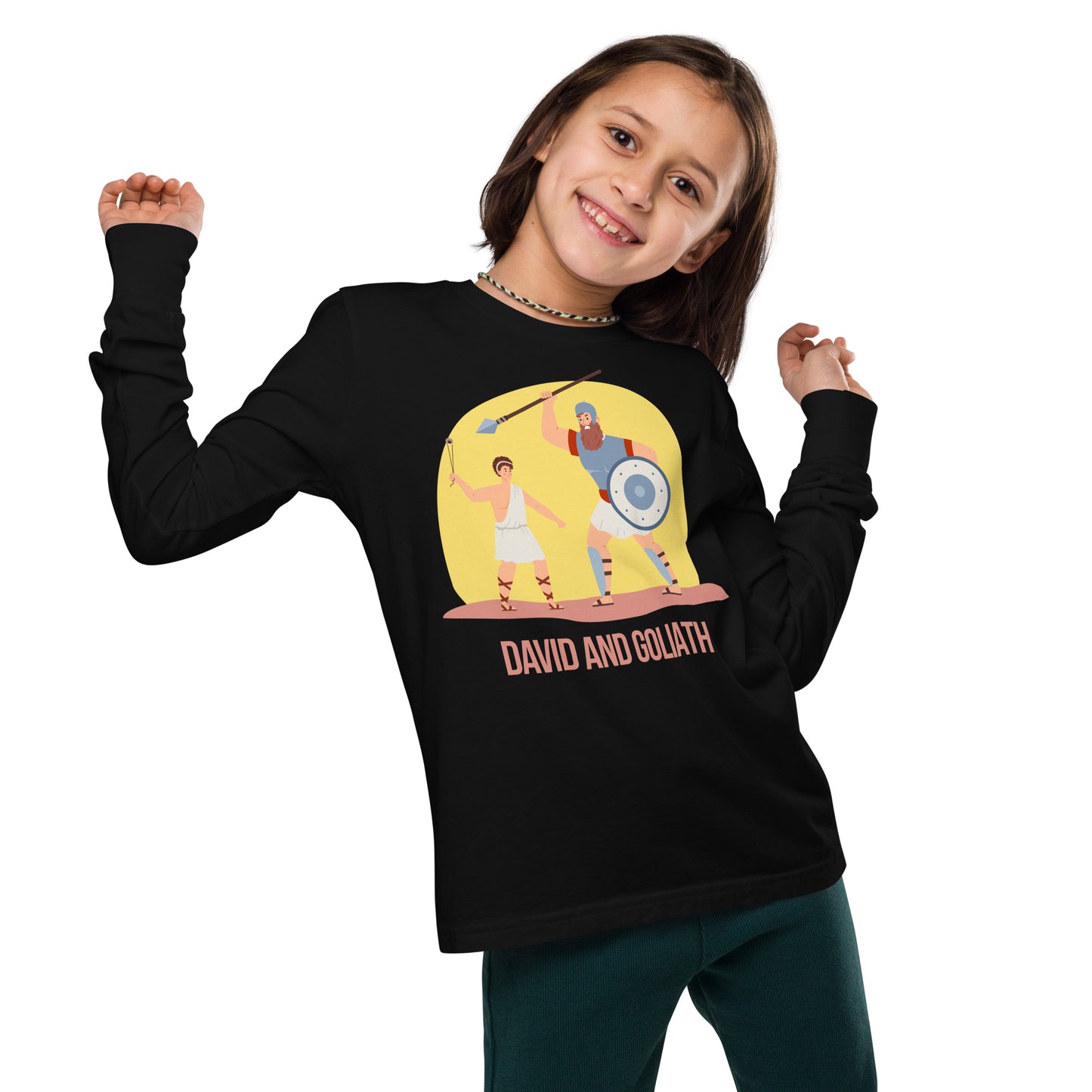 David and Goliath Youth Long Sleeve Tee