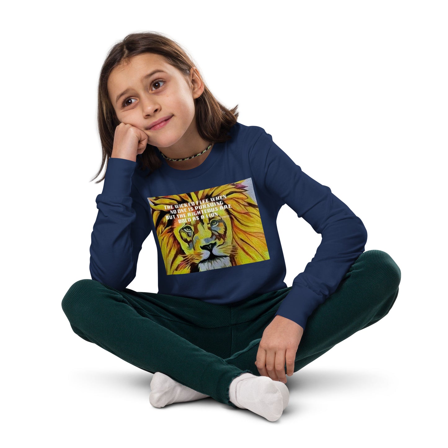Bold as a Lion Youth Long Sleeve Tee