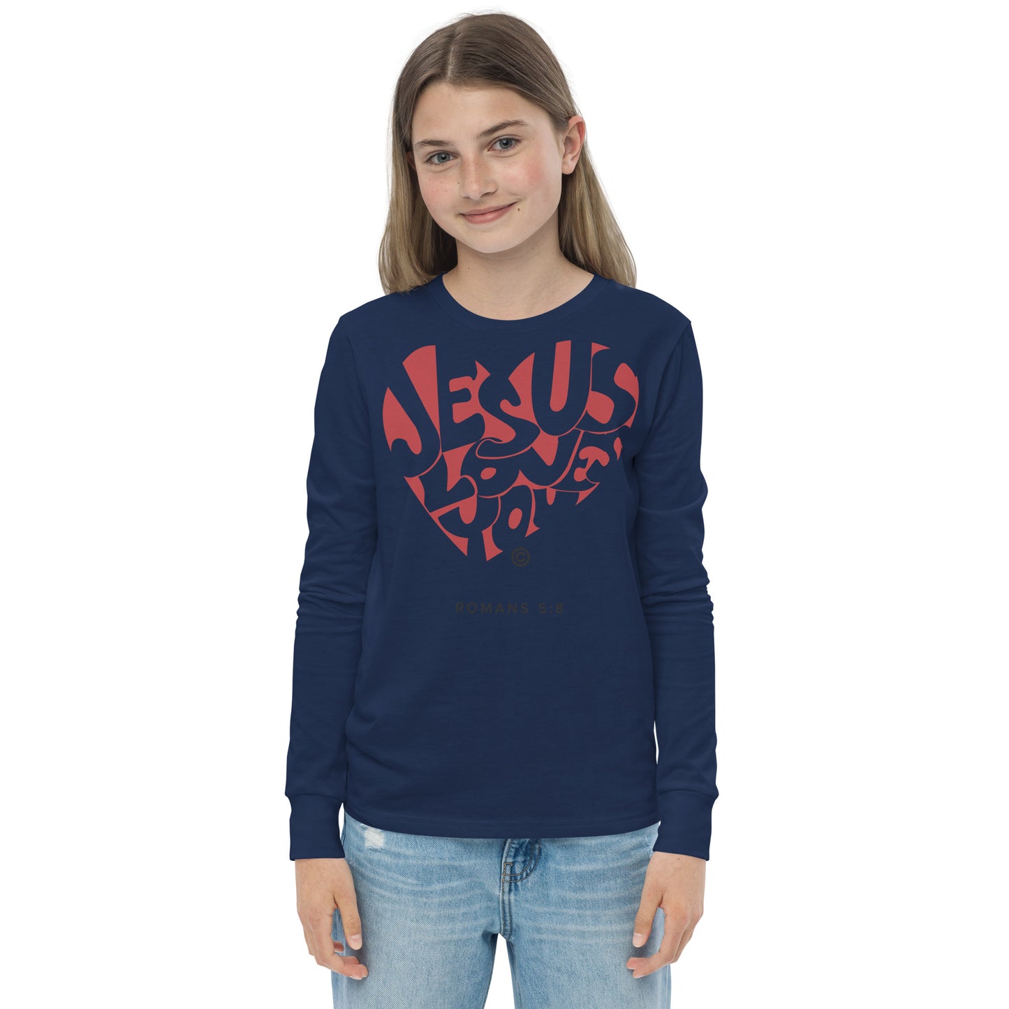 Jesus Loves You Youth Long Sleeve Tee