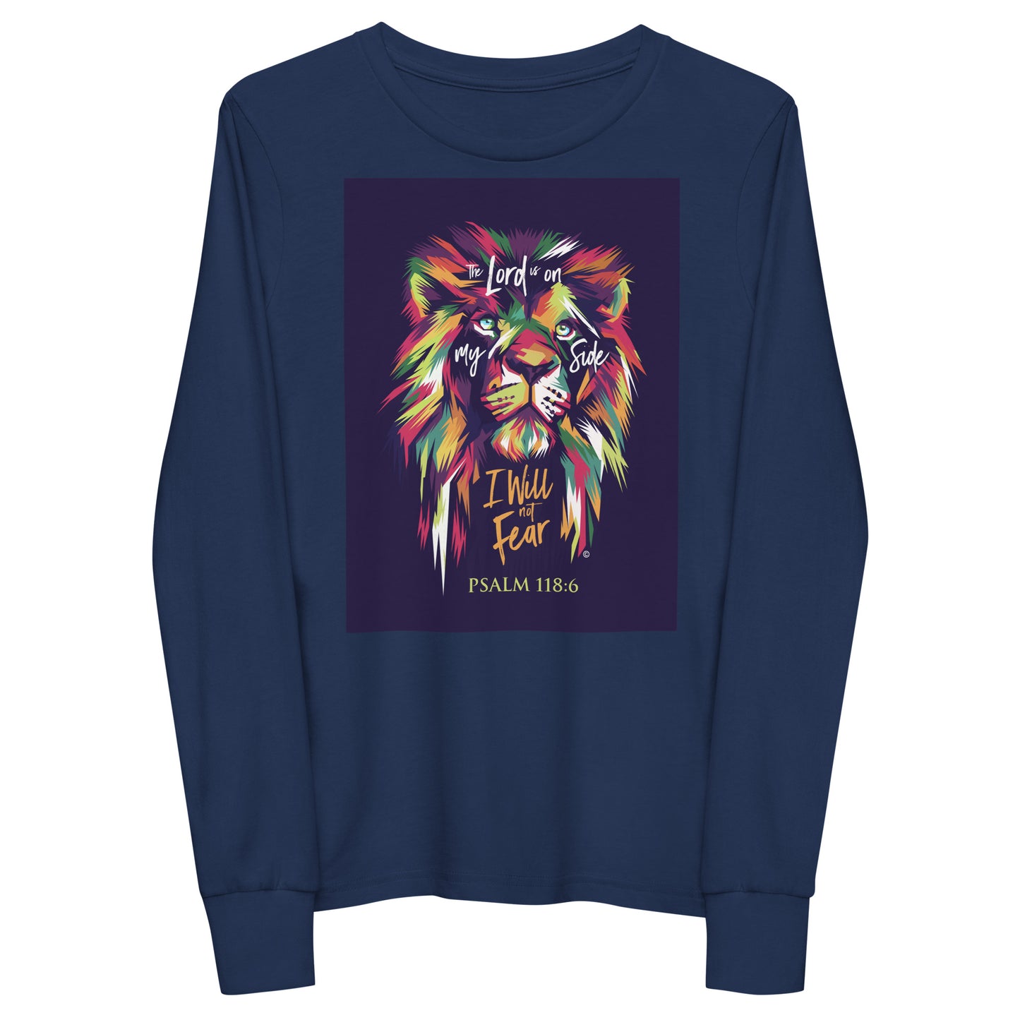 I Will Not Fear Youth Long Sleeve Tee