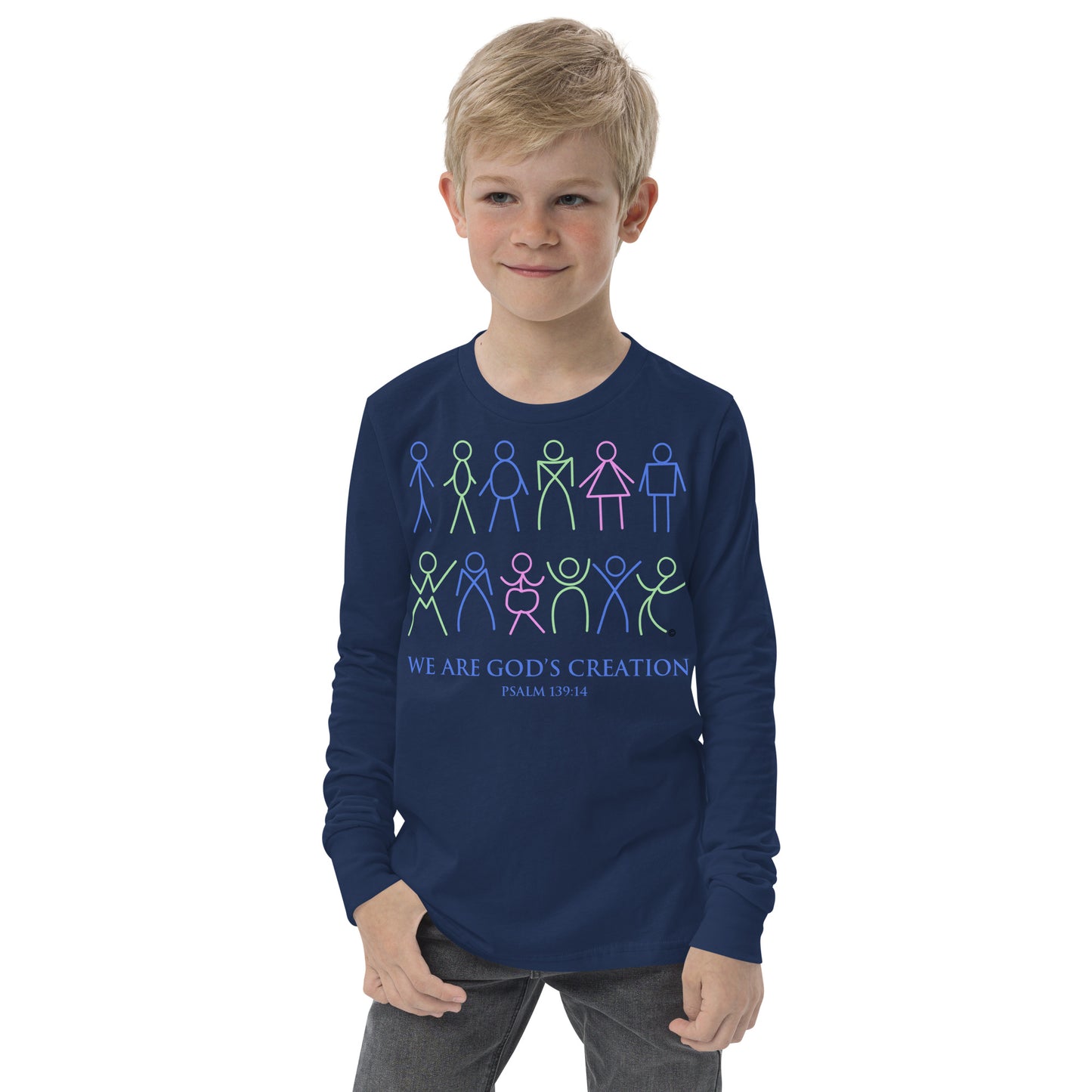 We Are God's Creation Youth Long Sleeve Tee