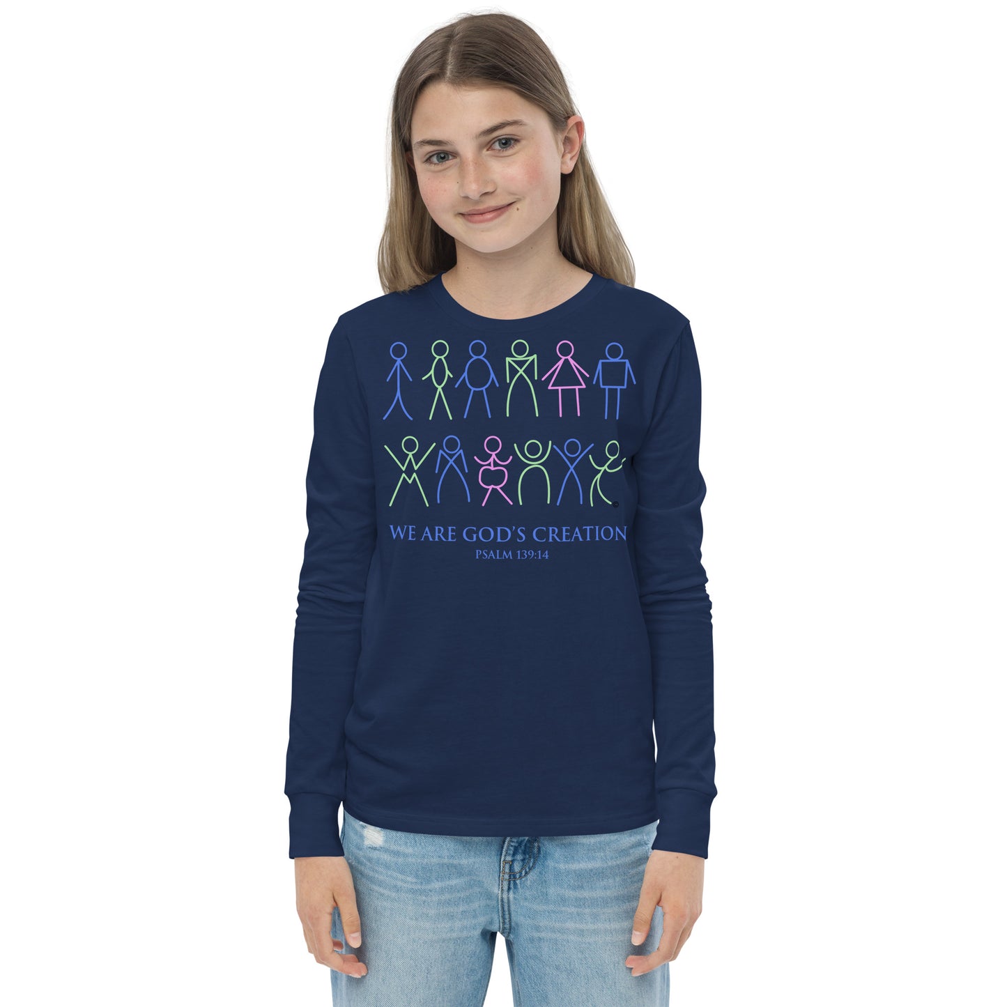 We Are God's Creation Youth Long Sleeve Tee
