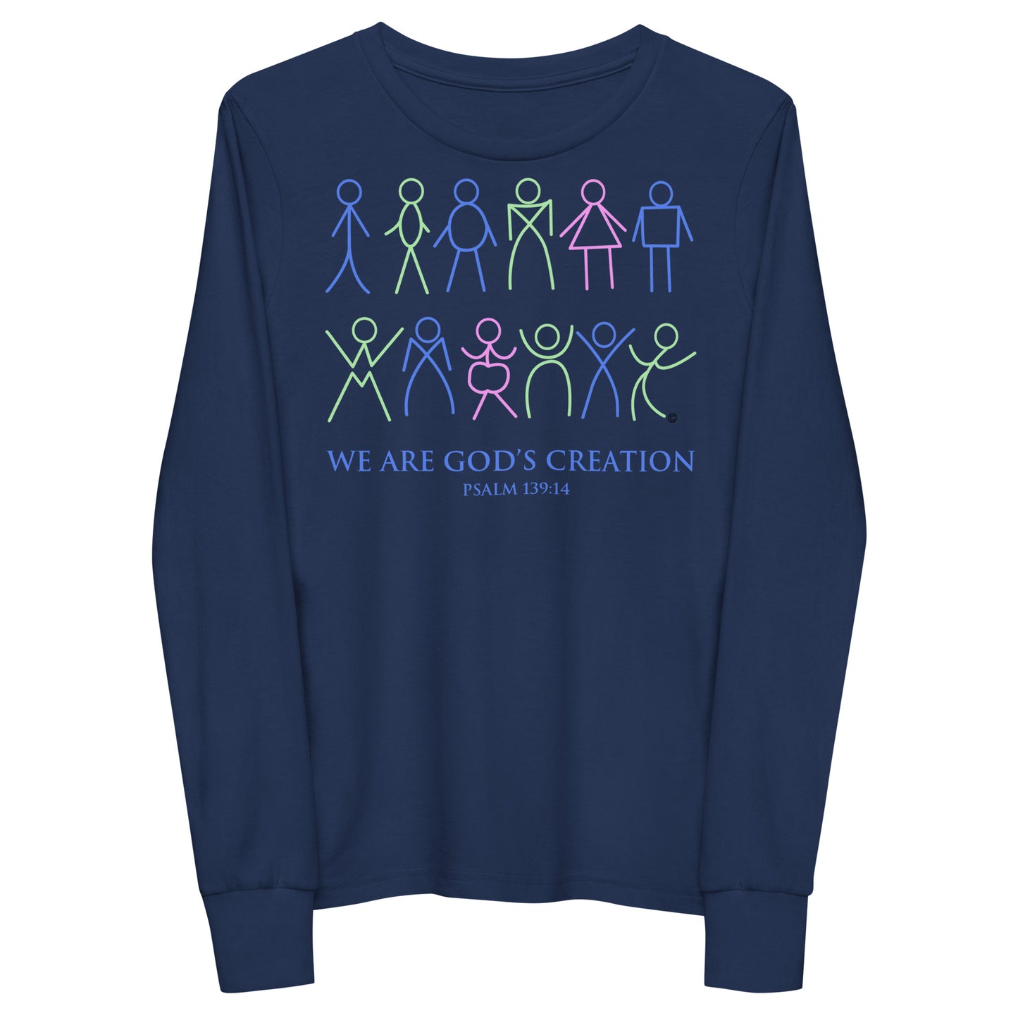 We Are God's Creation Youth Long Sleeve Tee