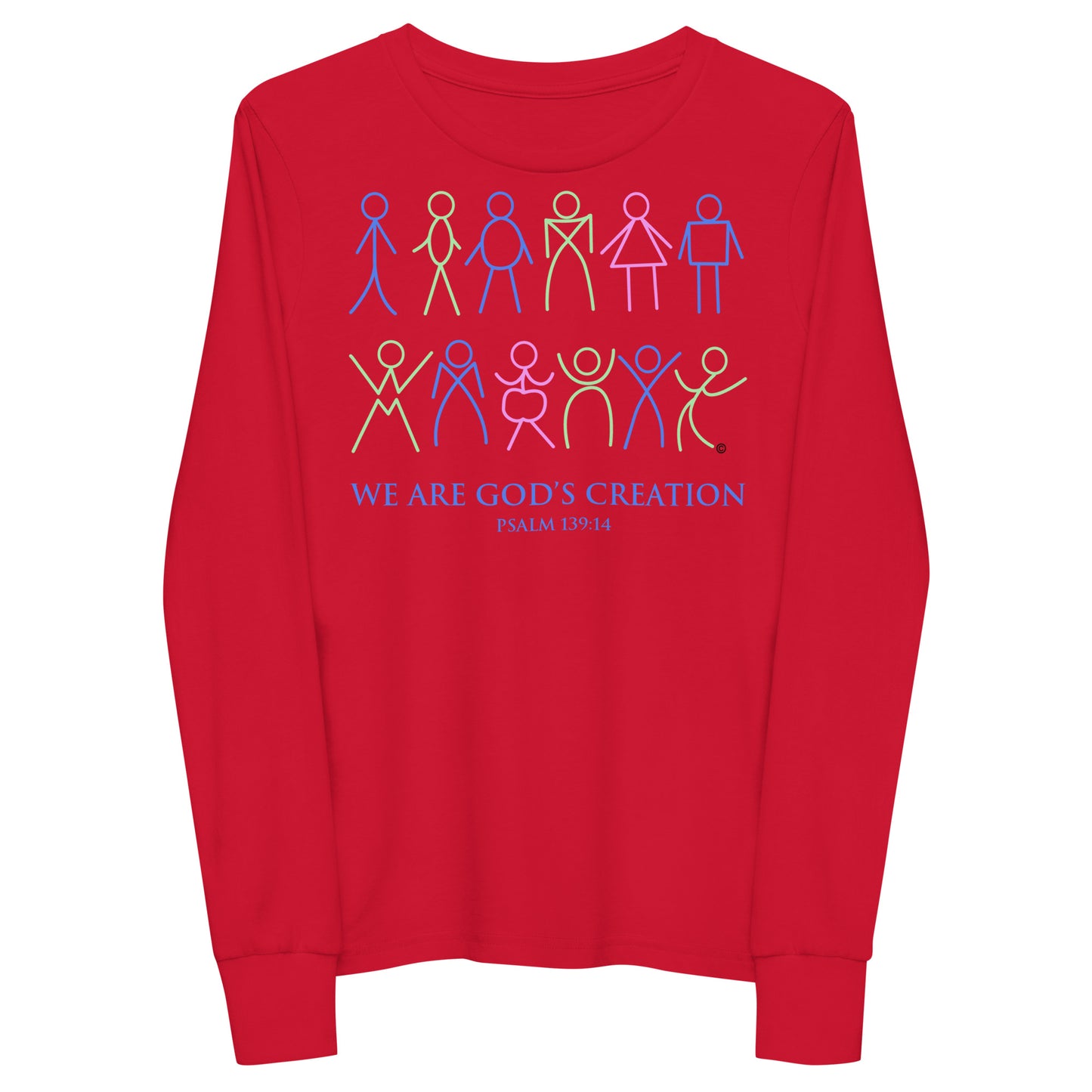 We Are God's Creation Youth Long Sleeve Tee