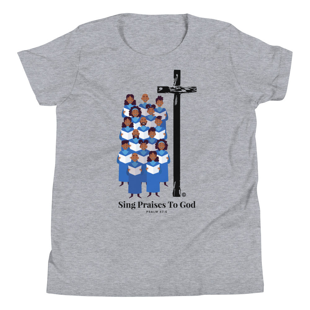 Sing Praises to God Youth Short Sleeve T-Shirt