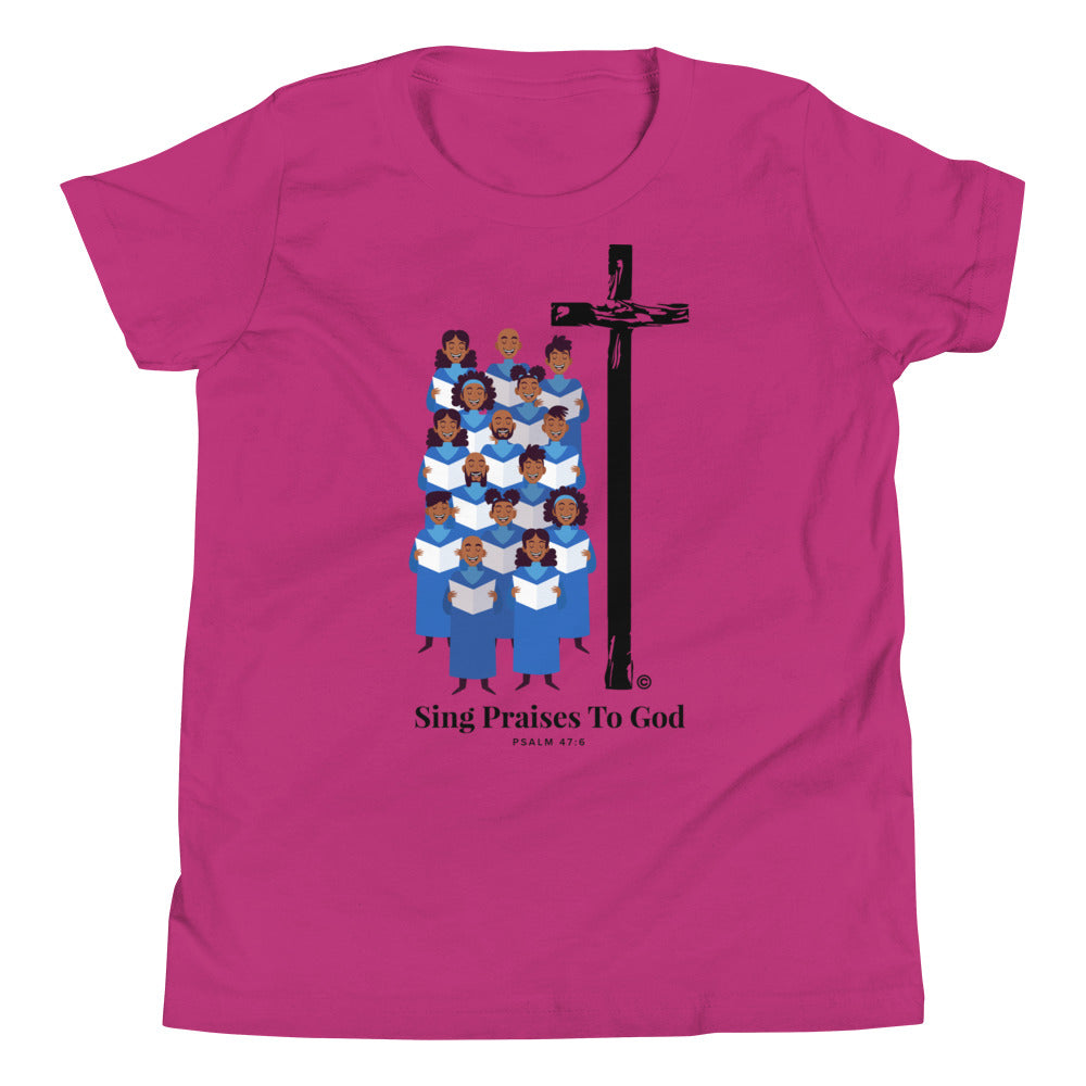 Sing Praises to God Youth Short Sleeve T-Shirt