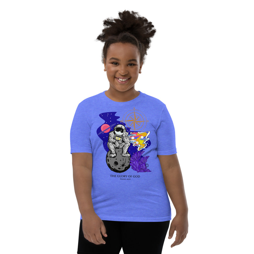 Glory to God Dark-Colored Youth Short Sleeve T-Shirt