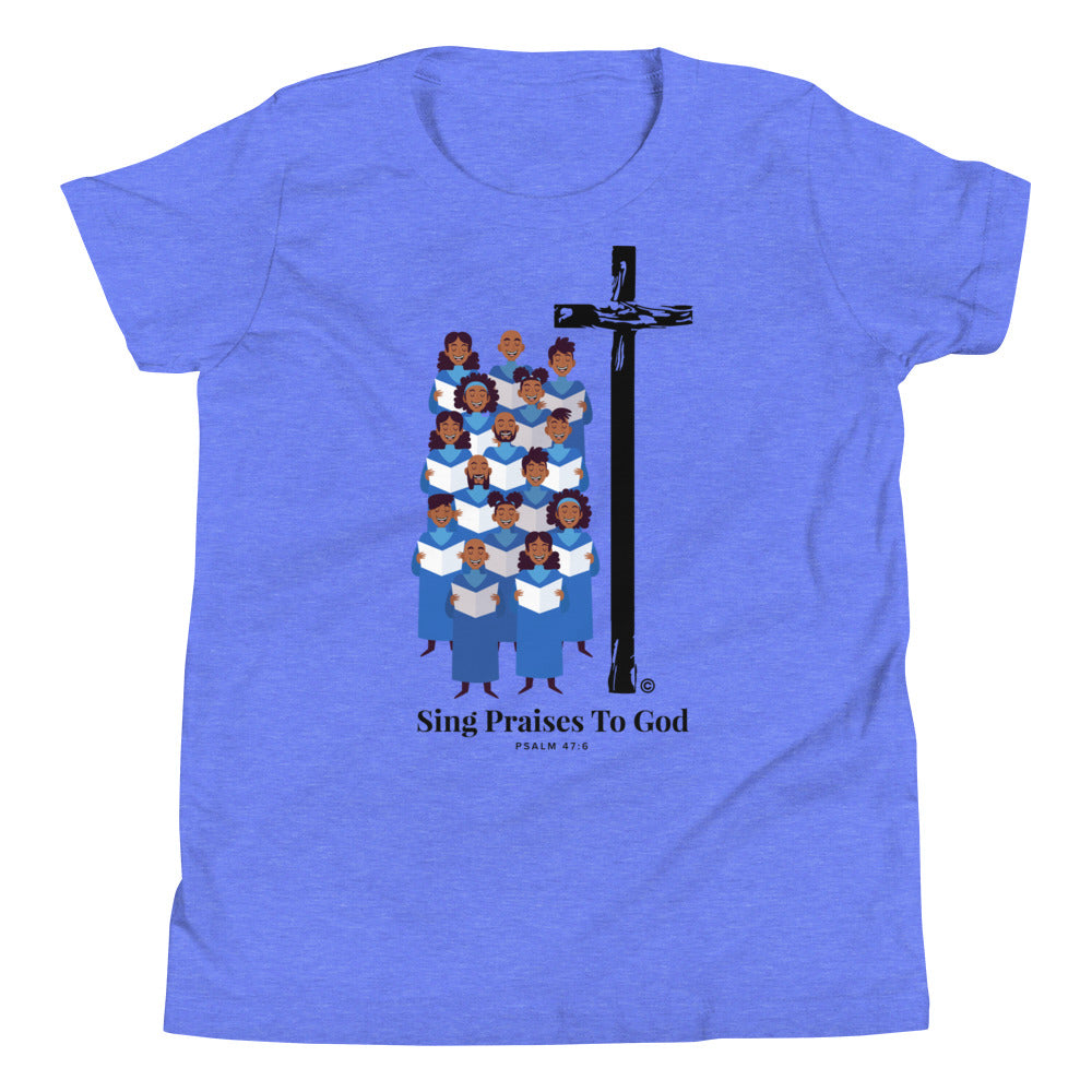 Sing Praises to God Youth Short Sleeve T-Shirt