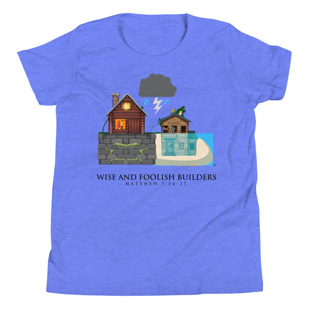 Wise and Foolish Builders Youth Short Sleeve T-Shirt