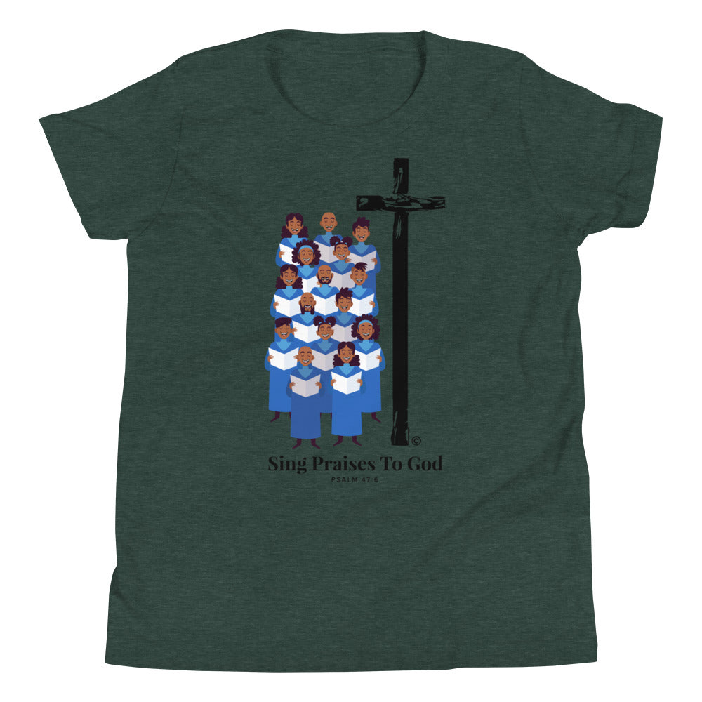 Sing Praises to God Youth Short Sleeve T-Shirt