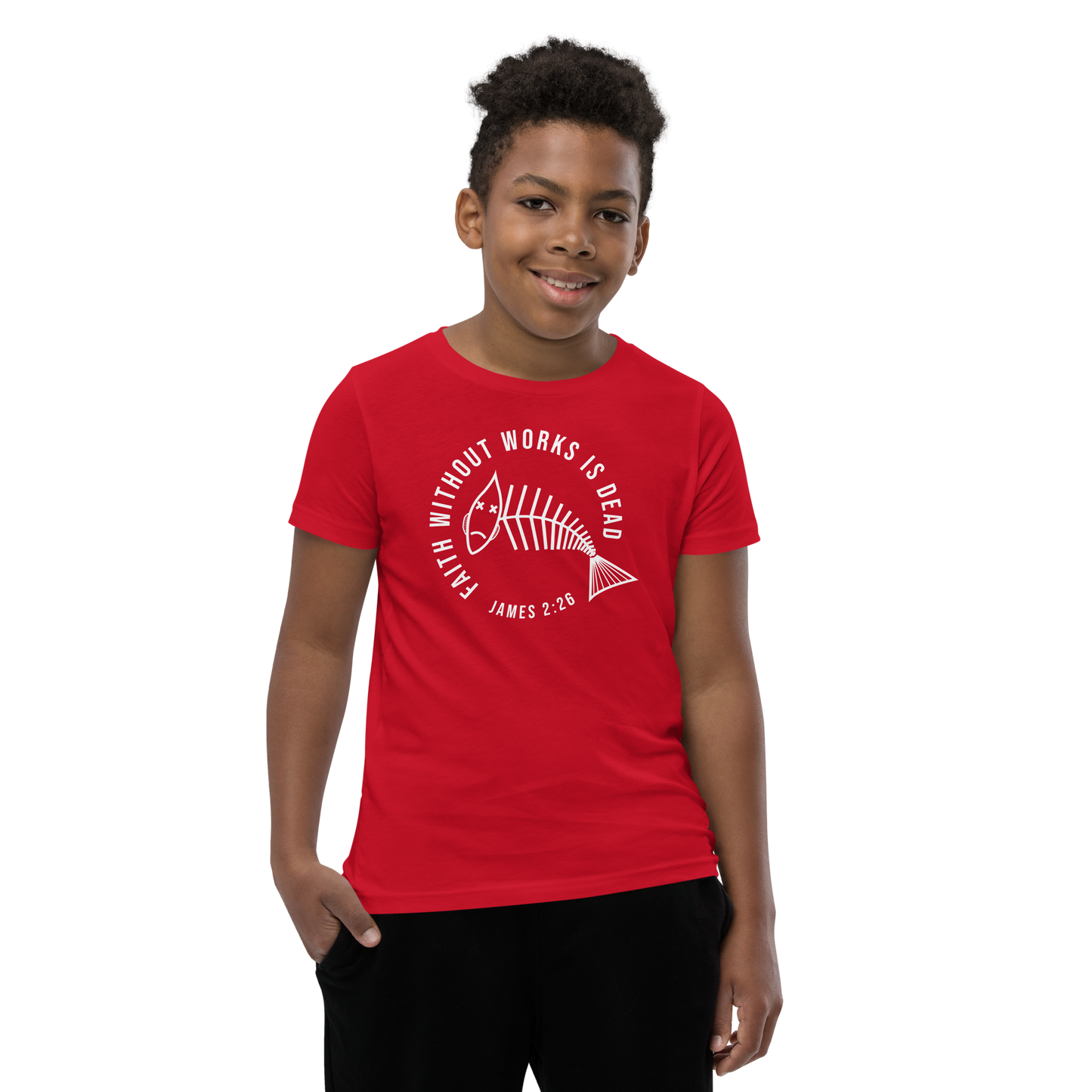 Faith Without Works Youth Short Sleeve T-Shirt