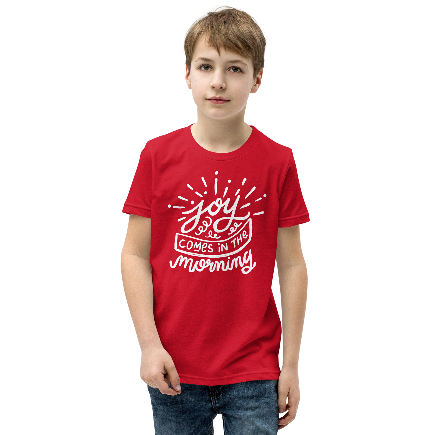 Joy Comes in the Morning Youth Short Sleeve T-Shirt