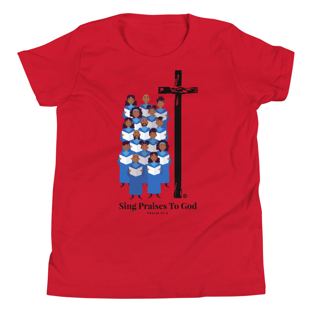 Sing Praises to God Youth Short Sleeve T-Shirt
