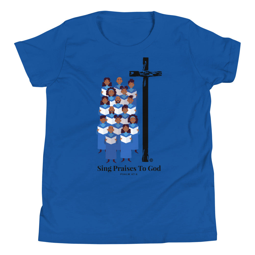 Sing Praises to God Youth Short Sleeve T-Shirt