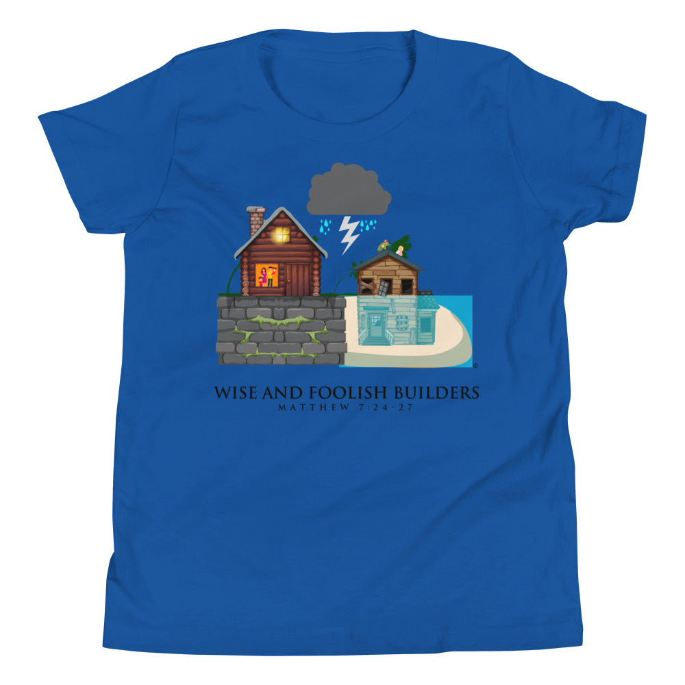 Wise and Foolish Builders Youth Short Sleeve T-Shirt