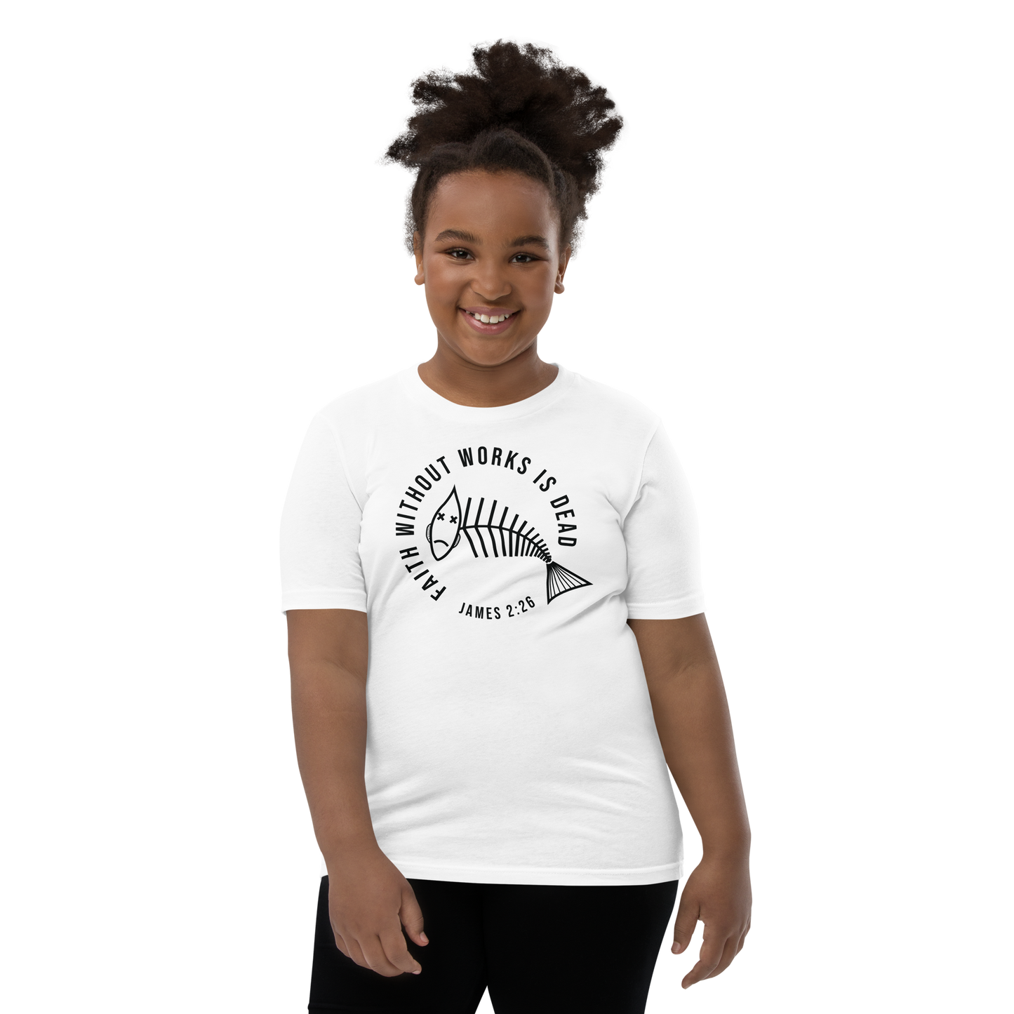 Faith Without Works (Light) Youth Short Sleeve T-Shirt
