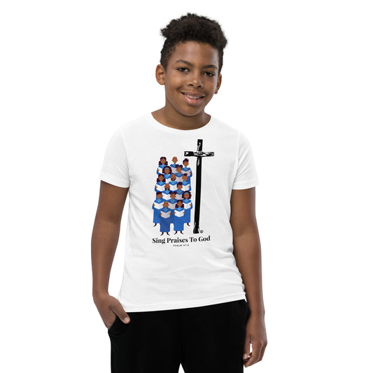 Sing Praises to God Youth Short Sleeve T-Shirt