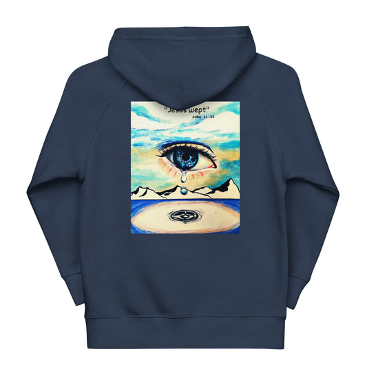 Jesus Wept Unisex Kids Eco Hoodie