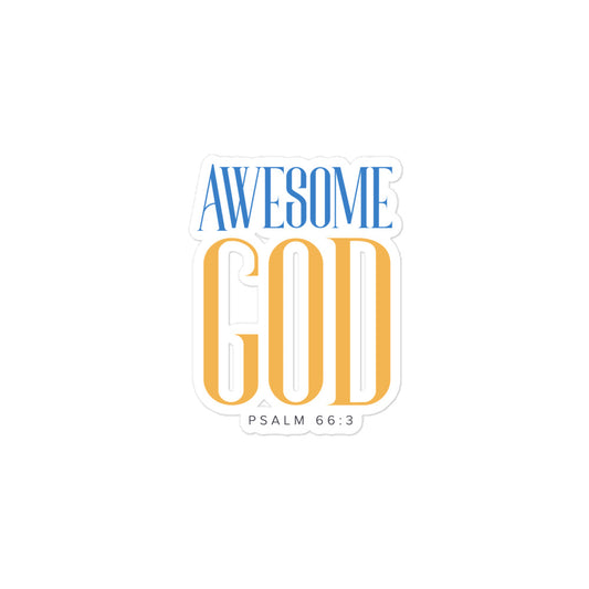 Awesome God Bubble-Free Stickers