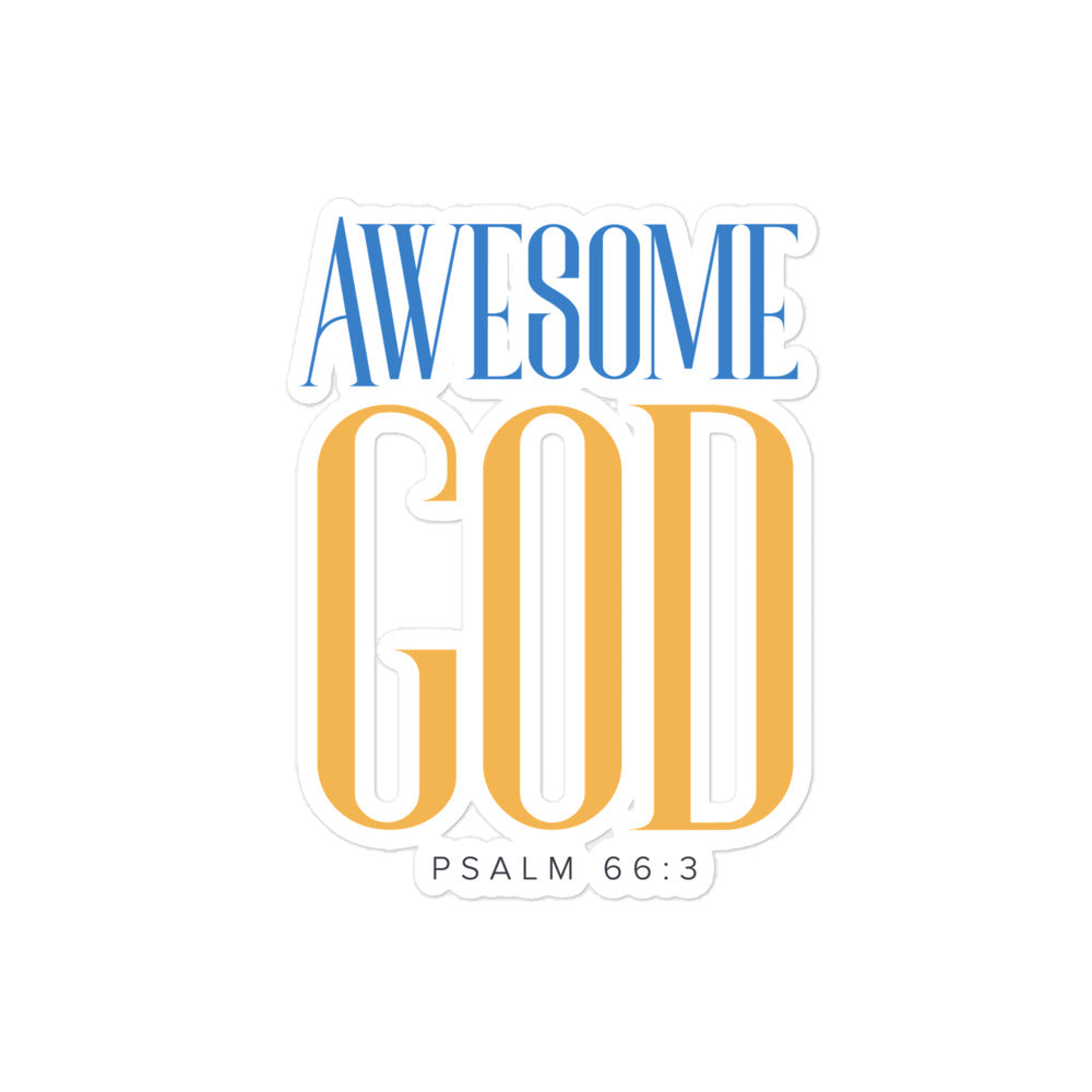 Awesome God Bubble-Free Stickers