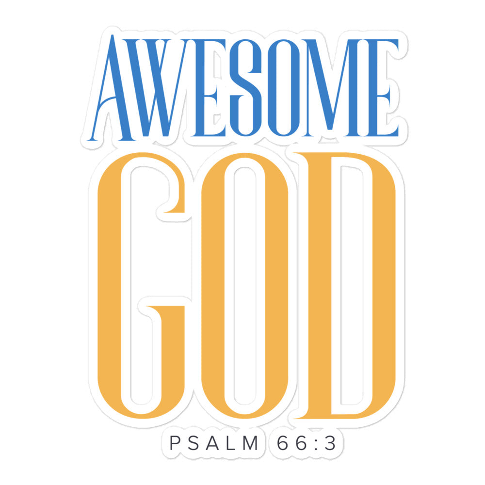 Awesome God Bubble-Free Stickers