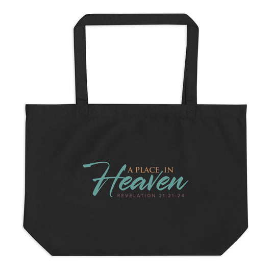 A Place in Heaven Large Organic Tote Bag