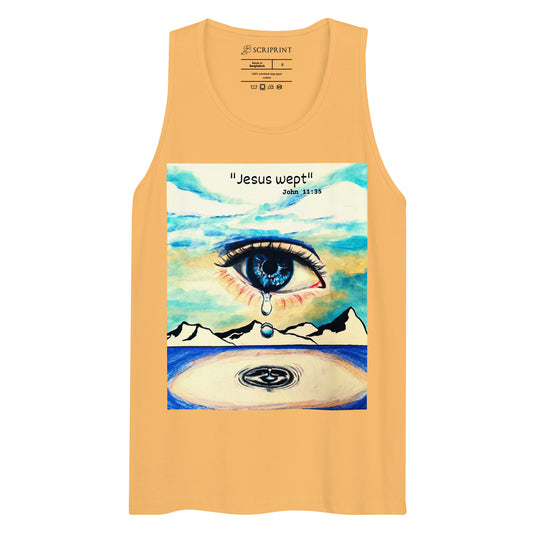 Jesus Wept Men’s Premium Tank Top